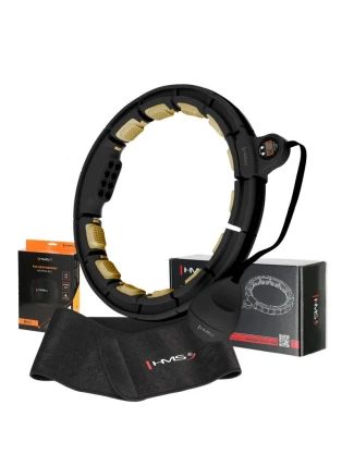 Černá/zlatá HHM13 Magnetická sada Hula Hop s počítadlem HMS + černý zeštíhlující pás BR163 Černá/zlatá HHM13 Magnetická sada Hula Hop s počítadlem HMS + černý zeštíhlující pás BR163