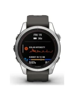 Sportovní hodinky Garmin Fenix 7S Pro Solar Silver SS Grapphite