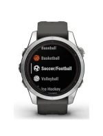 Sportovní hodinky Garmin Fenix 7S Pro Solar Silver SS Grapphite