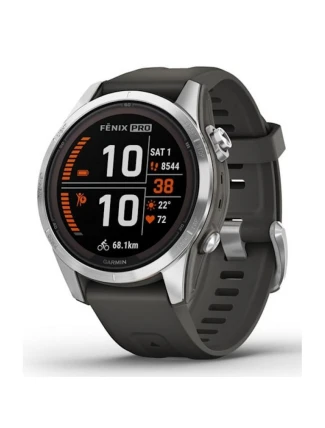 Sportovní hodinky Garmin Fenix 7S Pro Solar Silver SS Grapphite