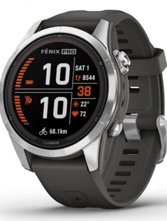 Sportovní hodinky Garmin Fenix 7S Pro Solar Silver SS Grapphite