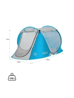 NC3043 MODRÝ SKLÁDACÍ PLÁŽOVÝ STAN NILS NC3043 MODRÝ SKLÁDACÍ PLÁŽOVÝ STAN NILS