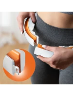 HHM21 HULA HOP BÍLÁ/ORANŽOVÁ S MAGNETY, TPE TABS A ZÁVAŽÍM + POČÍTADLO HMS HHM21 HULA HOP BÍLÁ/ORANŽOVÁ S MAGNETY, TPE TABS A ZÁVAŽÍM + POČÍTADLO HMS