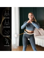 HHM21 HULA HOP BÍLÁ/ORANŽOVÁ S MAGNETY, TPE TABS A ZÁVAŽÍM + POČÍTADLO HMS HHM21 HULA HOP BÍLÁ/ORANŽOVÁ S MAGNETY, TPE TABS A ZÁVAŽÍM + POČÍTADLO HMS