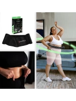 Hula Hop set HHW11 BLACK s výstupky a závažím + opasek BR163 BLACK PLUS SIZE HMS Hula Hop set HHW11 BLACK s výstupky a závažím + opasek BR163 BLACK PLUS SIZE HMS