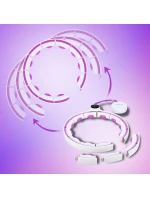 HHM17 HULA HOP BÍLÁ/FIALOVÁ S MAGNETY A ZÁVAŽÍM + POČÍTADLO HMS HHM17 HULA HOP BÍLÁ/FIALOVÁ S MAGNETY A ZÁVAŽÍM + POČÍTADLO HMS