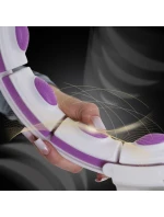 HHM17 HULA HOP BÍLÁ/FIALOVÁ S MAGNETY A ZÁVAŽÍM + POČÍTADLO HMS HHM17 HULA HOP BÍLÁ/FIALOVÁ S MAGNETY A ZÁVAŽÍM + POČÍTADLO HMS