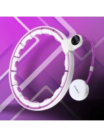 HHM17 HULA HOP BÍLÁ/FIALOVÁ S MAGNETY A ZÁVAŽÍM + POČÍTADLO HMS HHM17 HULA HOP BÍLÁ/FIALOVÁ S MAGNETY A ZÁVAŽÍM + POČÍTADLO HMS