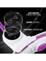 HHM17 HULA HOP BÍLÁ/FIALOVÁ S MAGNETY A ZÁVAŽÍM + POČÍTADLO HMS HHM17 HULA HOP BÍLÁ/FIALOVÁ S MAGNETY A ZÁVAŽÍM + POČÍTADLO HMS