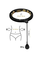 HHM13 NOVÝ HULA HOP ČERNÝ/ZLATÝ S MAGNETY A ZÁVAŽÍM + POČÍTADLO HMS HHM13 NOVÝ HULA HOP ČERNÝ/ZLATÝ S MAGNETY A ZÁVAŽÍM + POČÍTADLO HMS