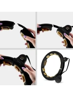 HHM13 NOVÝ HULA HOP ČERNÝ/ZLATÝ S MAGNETY A ZÁVAŽÍM + POČÍTADLO HMS HHM13 NOVÝ HULA HOP ČERNÝ/ZLATÝ S MAGNETY A ZÁVAŽÍM + POČÍTADLO HMS