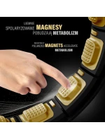 HHM13 NOVÝ HULA HOP ČERNÝ/ZLATÝ S MAGNETY A ZÁVAŽÍM + POČÍTADLO HMS HHM13 NOVÝ HULA HOP ČERNÝ/ZLATÝ S MAGNETY A ZÁVAŽÍM + POČÍTADLO HMS
