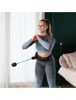 HHM17 HULA HOP ČERNÁ/TYRKYSOVÁ S MAGNETY A ZÁVAŽÍM + POČÍTADLO HMS HHM17 HULA HOP ČERNÁ/TYRKYSOVÁ S MAGNETY A ZÁVAŽÍM + POČÍTADLO HMS