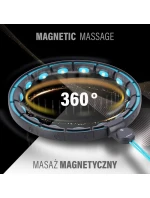 HHM17 HULA HOP ČERNÁ/TYRKYSOVÁ S MAGNETY A ZÁVAŽÍM + POČÍTADLO HMS HHM17 HULA HOP ČERNÁ/TYRKYSOVÁ S MAGNETY A ZÁVAŽÍM + POČÍTADLO HMS