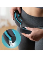 HHM17 HULA HOP ČERNÁ/TYRKYSOVÁ S MAGNETY A ZÁVAŽÍM + POČÍTADLO HMS HHM17 HULA HOP ČERNÁ/TYRKYSOVÁ S MAGNETY A ZÁVAŽÍM + POČÍTADLO HMS