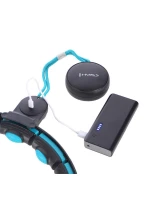 HHM17 HULA HOP ČERNÁ/TYRKYSOVÁ S MAGNETY A ZÁVAŽÍM + POČÍTADLO HMS HHM17 HULA HOP ČERNÁ/TYRKYSOVÁ S MAGNETY A ZÁVAŽÍM + POČÍTADLO HMS