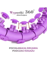 Hula hop plus size HMS HHW12 s oušky a závažími fialová Hula hop plus size HMS HHW12 s oušky a závažími fialová