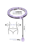 Hula Hop HMS HHM13 s magnety, závažím a počítadlem fialové barvy Hula Hop HMS HHM13 s magnety, závažím a počítadlem fialové barvy