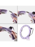 Hula Hop HMS HHM13 s magnety, závažím a počítadlem fialové barvy Hula Hop HMS HHM13 s magnety, závažím a počítadlem fialové barvy