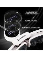 Hula Hop HMS HHM16 s magnetem a závažím bílá + počítadlo Hula Hop HMS HHM16 s magnetem a závažím bílá + počítadlo