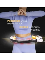 Hula Hop HMS HHM16 s magnetem a závažím bílá + počítadlo Hula Hop HMS HHM16 s magnetem a závažím bílá + počítadlo