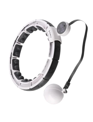 Hula Hop HMS HHM16 s magnetem a závažím bílá + počítadlo Hula Hop HMS HHM16 s magnetem a závažím bílá + počítadlo