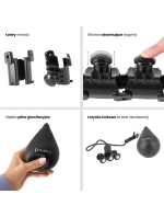 HMS HHW01 obruč s výstupky a závažím černá HMS HHW01 obruč s výstupky a závažím černá