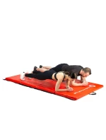 Gymnastická skládací matrace červená 2400x1200x50mm HMS MGS01 Gymnastická skládací matrace červená 2400x1200x50mm HMS MGS01