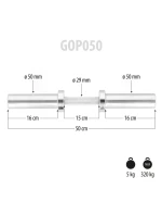 GOP050 (+SVORKY) OLYMPIJSKÁ KRÁTKÁ ČINKA 5KG 50CM HMS GOP050 (+SVORKY) OLYMPIJSKÁ KRÁTKÁ ČINKA 5KG 50CM HMS