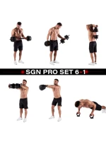 HMS SGN120 sada závaží 6v1 (činka, bradla a kettlebell) 20 kg HMS SGN120 sada závaží 6v1 (činka, bradla a kettlebell) 20 kg
