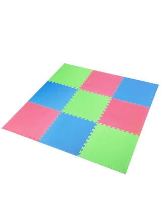 Multipack One Fitness puzzle podložka MP10 zeleno-modro-červená 9 dílků 10 mm Multipack One Fitness puzzle podložka MP10 zeleno-modro-červená 9 dílků 10 mm