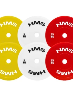 TPP05 (2 x 5,0 KG) BÍLÝ TECHNICKÝ OLYMPIJSKÝ MÍČ PE 2 x 5,0 KG HMS