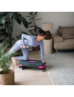 HMS aerobic stepper model AS002 v růžové/šedé barvě HMS aerobic stepper model AS002 v růžové/šedé barvě