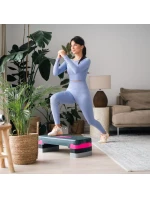 HMS aerobic stepper model AS002 v růžové/šedé barvě HMS aerobic stepper model AS002 v růžové/šedé barvě