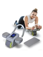 KA08 ŠEDÁ ABS AUTOMATICKÉ BŘIŠNÍ SVALOVÉ CVIČENÍ KOLO S LCD DISPLEJEM A NABÍJENÍ HMS KA08 ŠEDÁ ABS AUTOMATICKÉ BŘIŠNÍ SVALOVÉ CVIČENÍ KOLO S LCD DISPLEJEM A NABÍJENÍ HMS