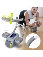 KA08 ŠEDÁ ABS AUTOMATICKÉ BŘIŠNÍ SVALOVÉ CVIČENÍ KOLO S LCD DISPLEJEM A NABÍJENÍ HMS KA08 ŠEDÁ ABS AUTOMATICKÉ BŘIŠNÍ SVALOVÉ CVIČENÍ KOLO S LCD DISPLEJEM A NABÍJENÍ HMS