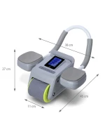 KA08 ŠEDÁ ABS AUTOMATICKÉ BŘIŠNÍ SVALOVÉ CVIČENÍ KOLO S LCD DISPLEJEM A NABÍJENÍ HMS KA08 ŠEDÁ ABS AUTOMATICKÉ BŘIŠNÍ SVALOVÉ CVIČENÍ KOLO S LCD DISPLEJEM A NABÍJENÍ HMS