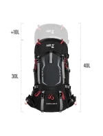 NC1993 TURISTICKÝ BATOH BLACK NORTHLAKE 30L+10 NILS CAMP NC1993 TURISTICKÝ BATOH BLACK NORTHLAKE 30L+10 NILS CAMP
