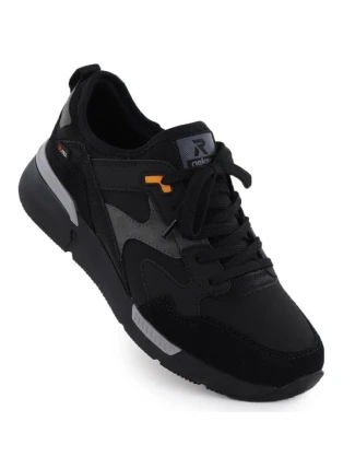 Voděodolné černé sportovní polobotky Rieker U1403-01