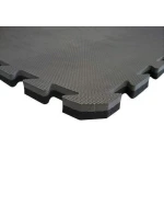 Bezpečnostní certifikovaná podložka na cvičení - Puzzle 1x1m - černošedá 2 cm