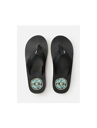 Žabky RIP CURL Bob Cush s otevřenou špičkou - černé