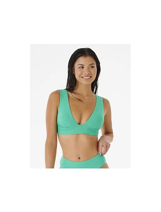 Plavková podprsenka RIP CURL Premium Surf Deep V zelená Plavková podprsenka RIP CURL Premium Surf Deep V zelená