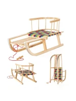 Sáňky GreenBlue GB138 s napařovaným sedákem a opěradlem