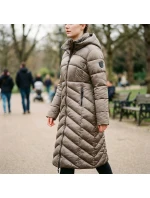 Zeměpisná oblast Norsko BLANCHE LONG TAUPE DB LADY 0116 TAUPE dámská bunda (WZ5490F/GN-TAUPE)