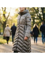 Zeměpisná oblast Norsko BLANCHE LONG TAUPE DB LADY 0116 TAUPE dámská bunda (WZ5490F/GN-TAUPE)