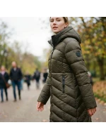 Zeměpisná oblast Norsko BLANCHE LONG KAKI DB LADY 0116 KAKI dámská bunda (WZ5491F/GN-KAKI)