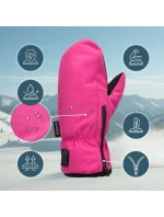 Zimní rukavice Meteor Juna S růžová/černá Zimní rukavice Meteor Juna S růžová/černá