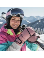 Zimní rukavice Meteor Hazy M růžová/černá Zimní rukavice Meteor Hazy M růžová/černá