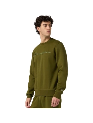 Pánská mikina Champion Crewneck Sweatshirt olive 220272 GS585 pánské Pánská mikina Champion Crewneck Sweatshirt olive 220272 GS585 pánské
