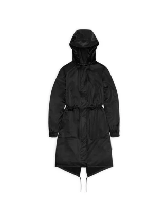 Nepromokavý kabát Rains STRING W PARKA W3 18550 84 BLACK GRAIN Nepromokavý kabát Rains STRING W PARKA W3 18550 84 BLACK GRAIN